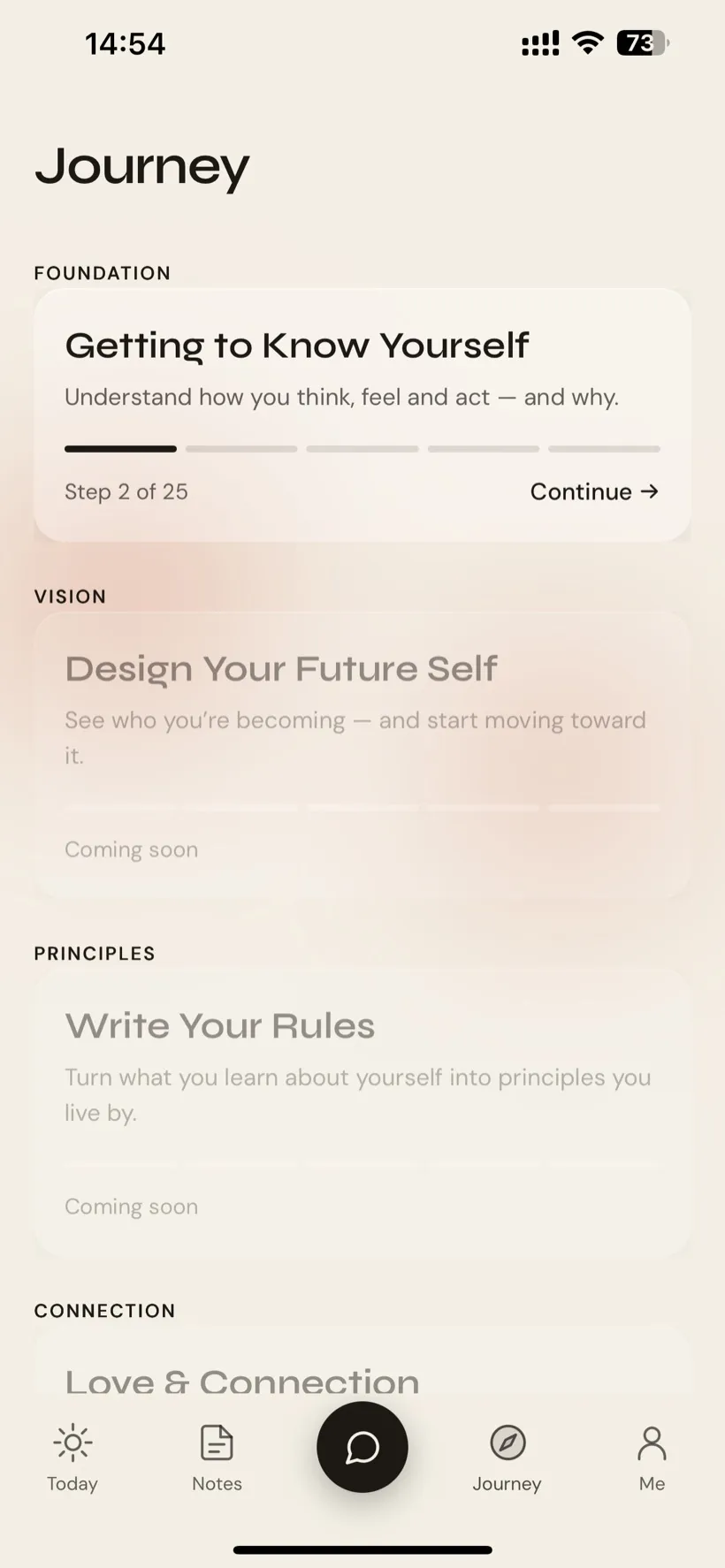 Journey — self-discovery path